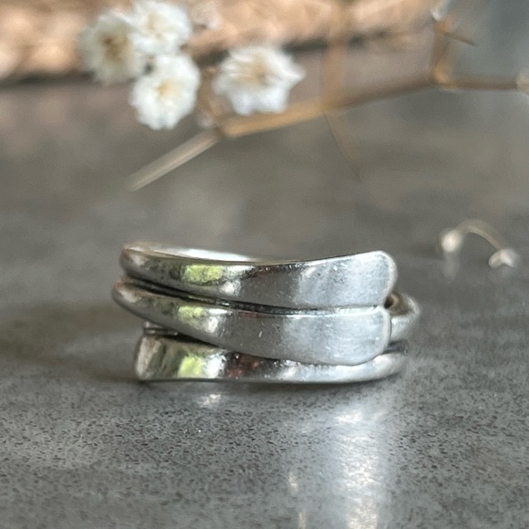 Vintage Jewelry - Vintage silver 925 chunky statement ring size 6